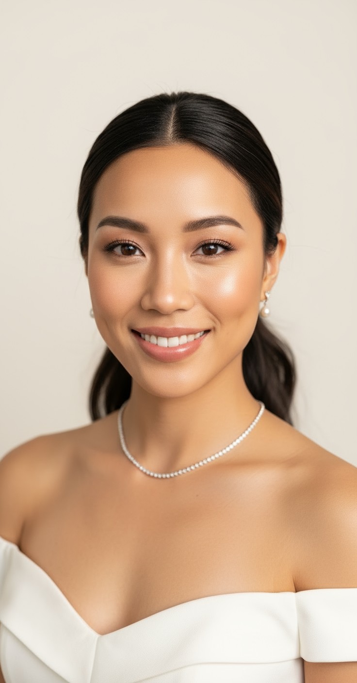 After Wedding Hair Updo Ponytail